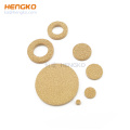 sintered microporous metal stainless steel SS 316L bronze filter strainer disc